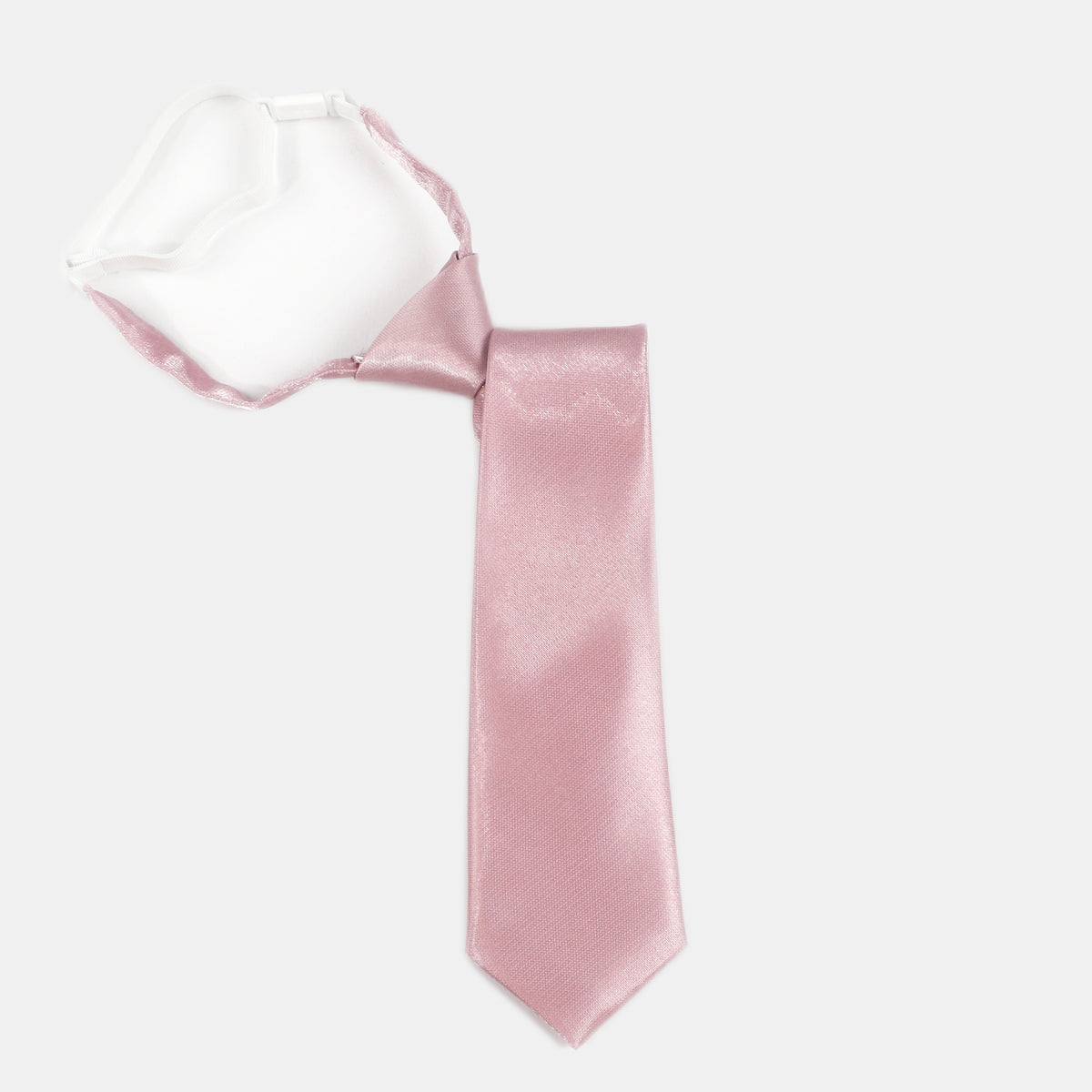 Pink Glitter Necktie Casual Tie Pre tied Shirt Tie For Women