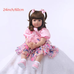 24" Doll with Vinyl Body & Realistic Hair