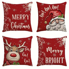 Christmas Pillowcase Cover for Sofa Living Room & Bedroom