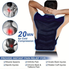 Large Ice & Hot Pack for Shoulder & Back - Reusable Full Back Ice Pack