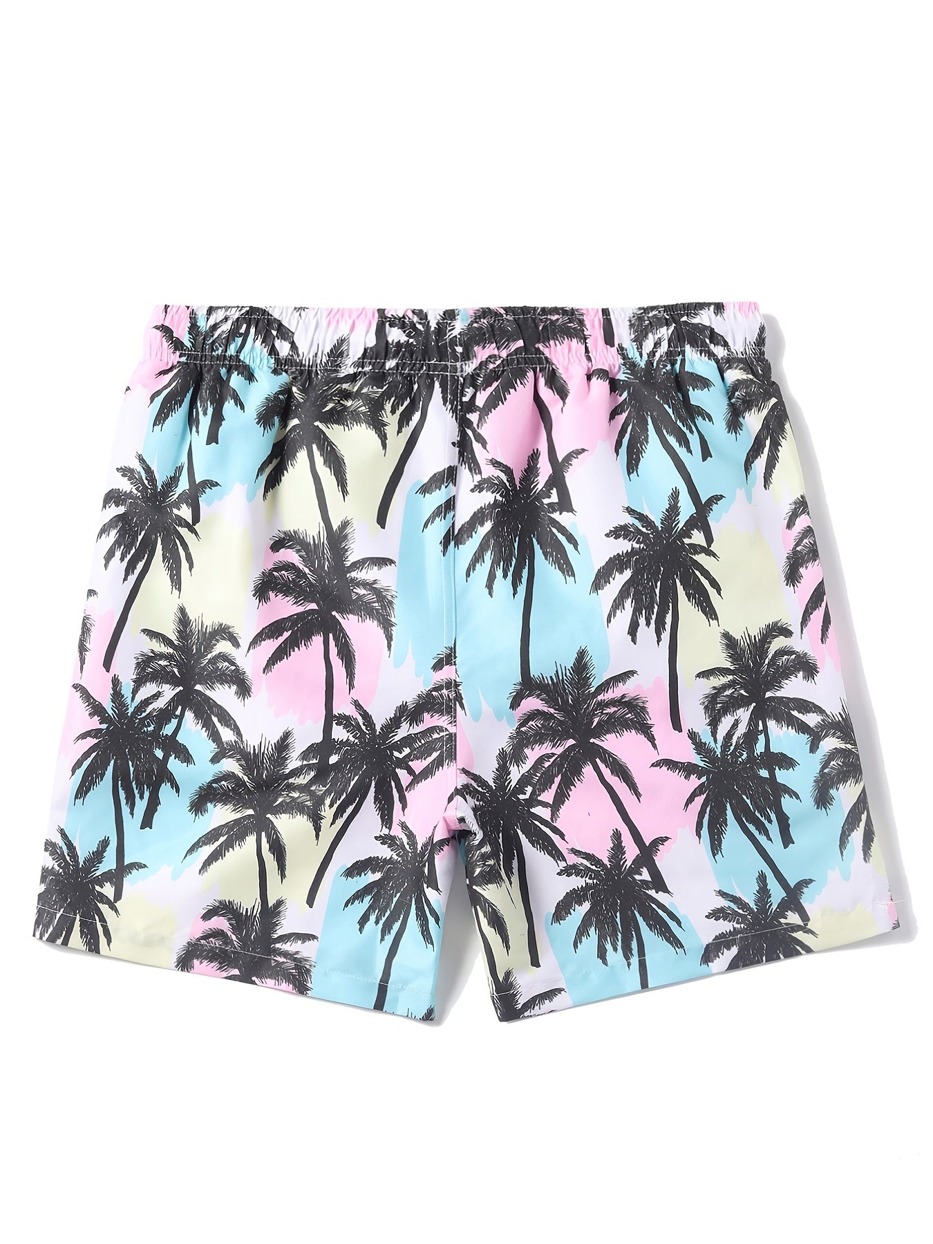 Men's Trees Swim Trunks Beach Pants Drawstring Boardshorts