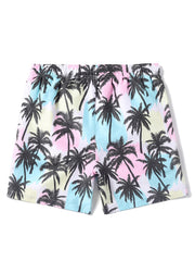 Men's Trees Swim Trunks Beach Pants Drawstring Boardshorts