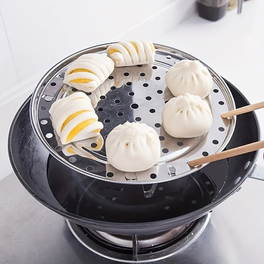 1pc Stainless Steel Steam Tray Thickened Non-Magnetic Steamed Bun Tripod