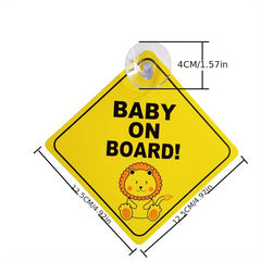 Baby On Board Car Sticker - Safety First!