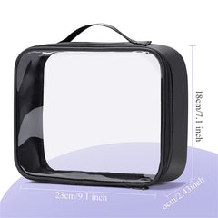 Clear PVC Cosmetic Bag Zipper Makeup Organizer Toiletry Travel Case