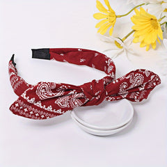 Leopard Striped Flower Headband Boho Hair Accessories