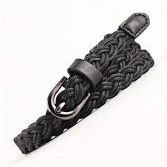 Vintage Braided Boho Belt Metal Buckle Girdle Women Punk Dress Belts