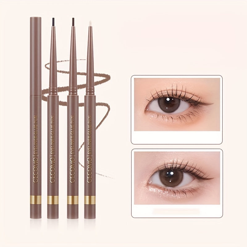 Fine Tip Eyeliner Glue Pen Waterproof Smudge Proof Brightening Makeup Stick