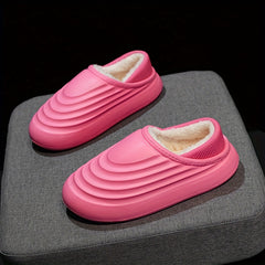 Boys Comfortable Non Slip Fleece House Shoes Soft Bottom Walking Shoes