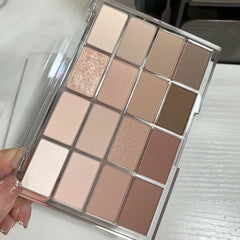 Matte Eyeshadow Palette Brown Nude Pink Tones