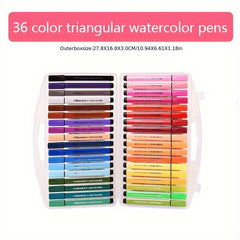 Washable Watercolor Pens 12/24/36 Colors Kids Safe