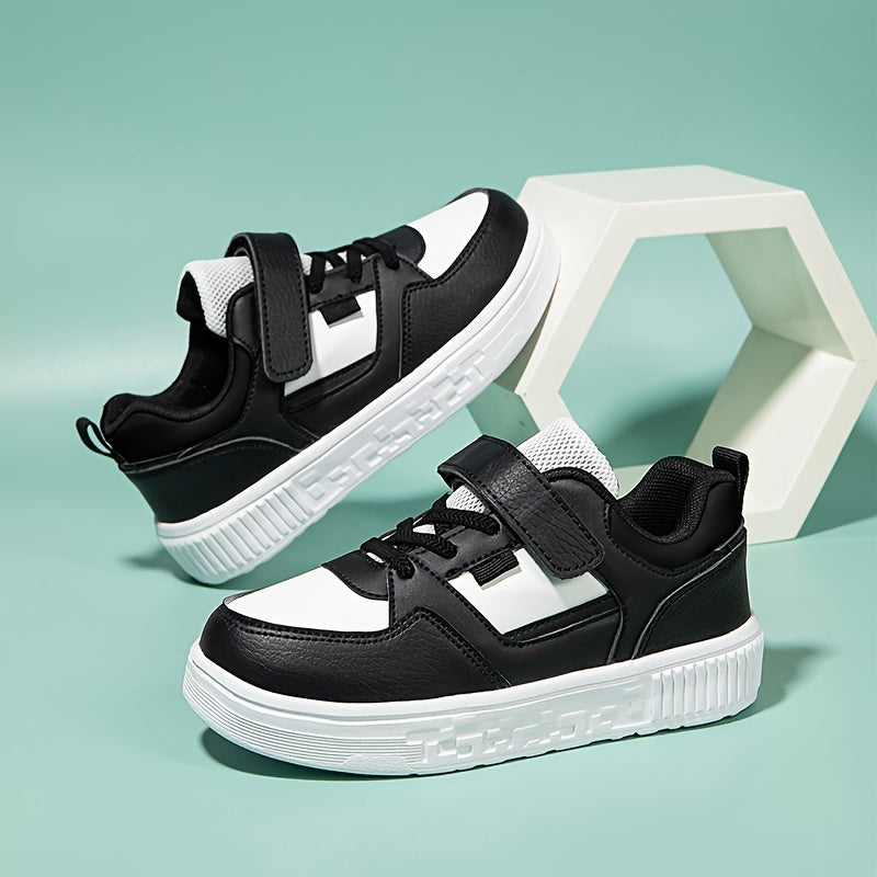 Boys Low Top Skateboard Shoes Comfortable Non-slip Sneakers