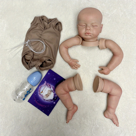 Soft Solid Silicone Reborn Doll Kit, Perfect Gift for Lifelike Baby Doll