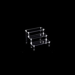 Acrylic Perfume Organizer Tiered Display Stand Transparent