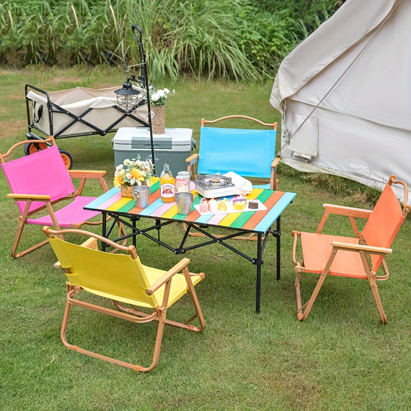 Portable Aluminum Folding Table For Outdoor Picnic