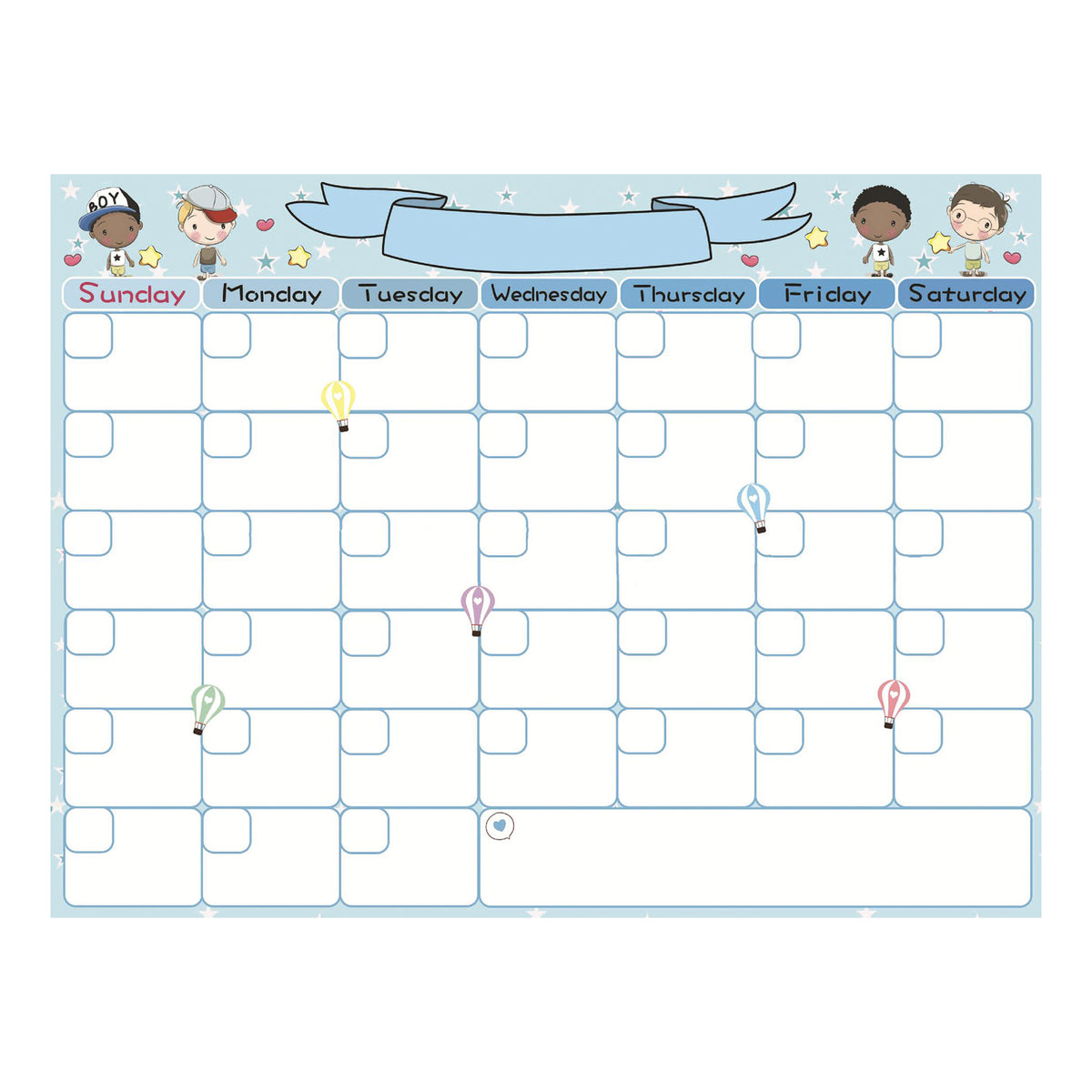 Magnetic Monthly Planner Whiteboard for Fridge