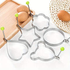 5pcs SS Omelet Shaper Fried Egg Mold Kitchen Gadgets