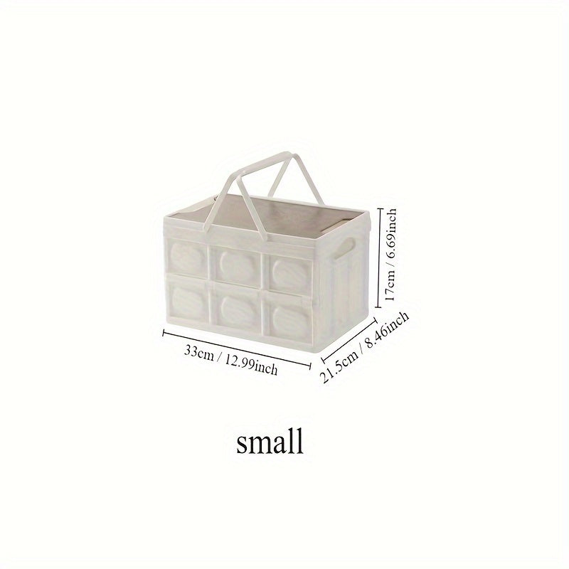 Wooden Cover Storage Bin With Portable Handle