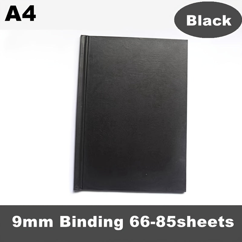 1pc Red PU Diary Cover A4 Size Thermal Binding 11 145sheets