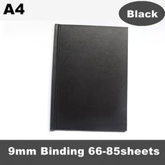 1pc Red PU Diary Cover A4 Size Thermal Binding 11 145sheets