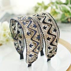 Boho Lace Sequin Headband Retro Style Hair Accessories Women