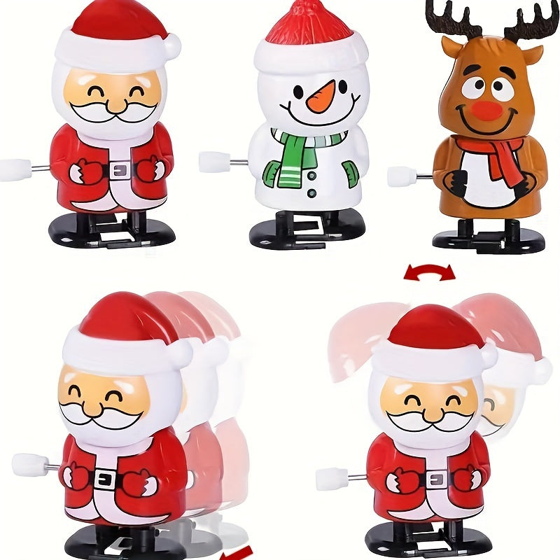 Christmas Wind Up Toys Snowman & Tree Party Favors