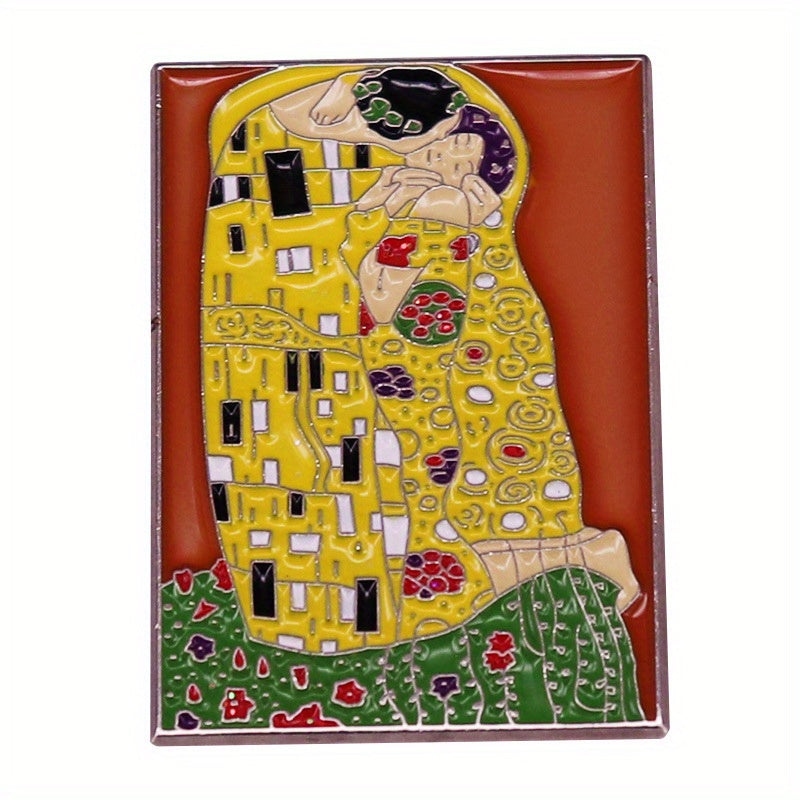 The Kiss Enamel Lapel Pin Backpack Brooch Jewelry Accessories