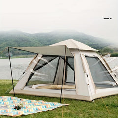 Spacious Outdoor Camping Tent Sun & Rain Protection Automatic Setup