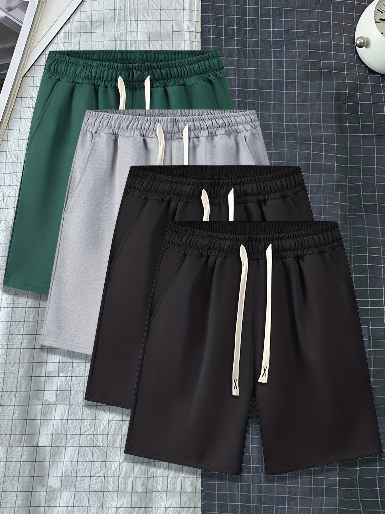 Men's Casual Elastic Waist Shorts