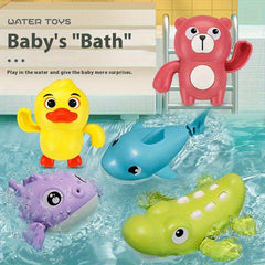 Kids Bathing Water Play Animal Toy Set - 5 Styles 4 Colors
