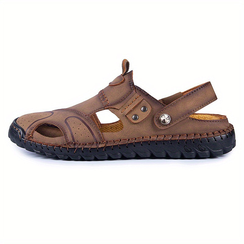 Men's Casual Closed Toe Slip On Sandals Anti-skid Rubber Sole