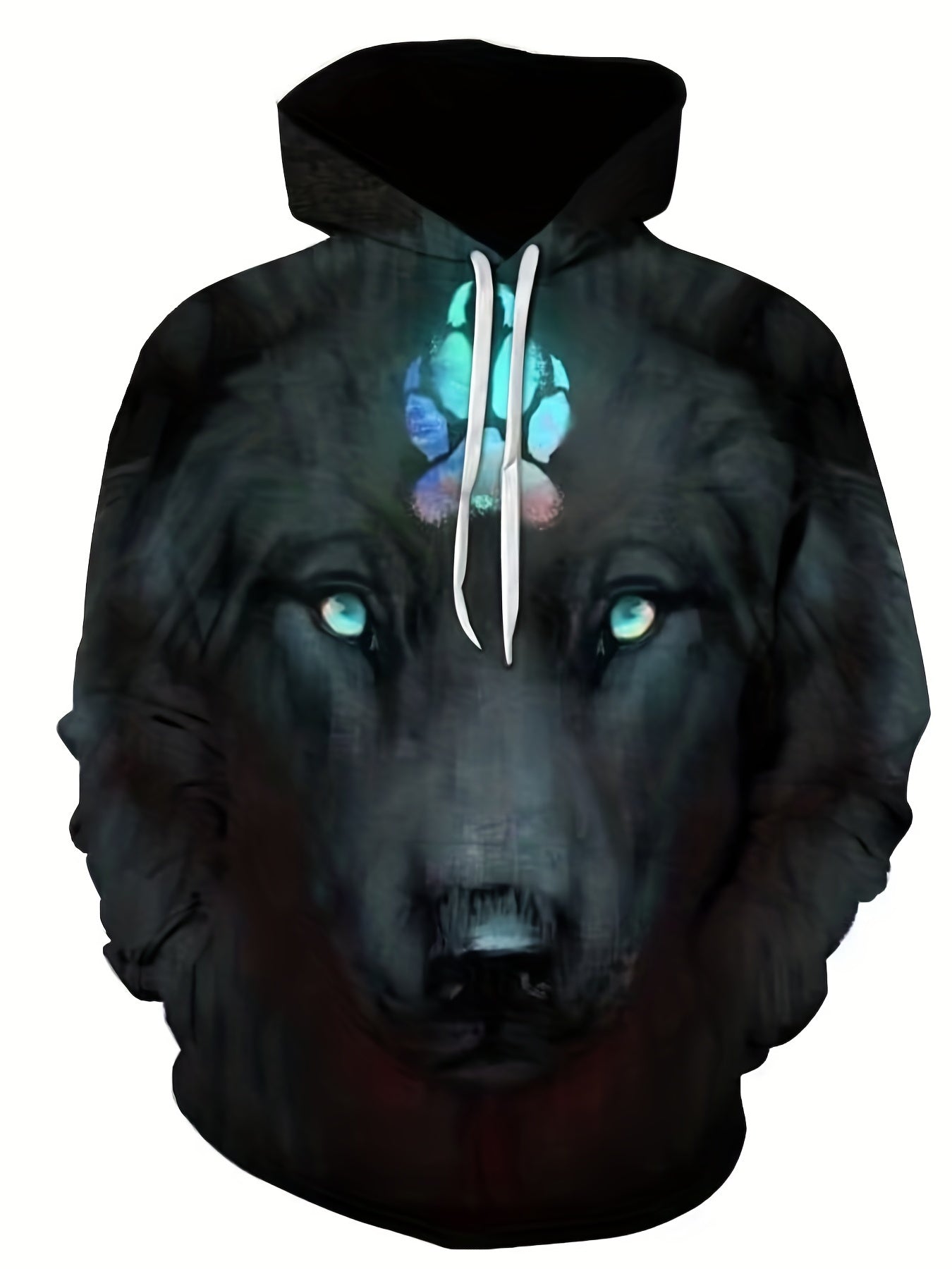 Men's 3D Animal Print Hoodie Breathable Hooded Sweatshirt