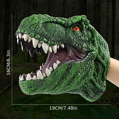 Rubber T Rex Dinosaur Hand Puppet Realistic Tyrannosaurus Rex Head