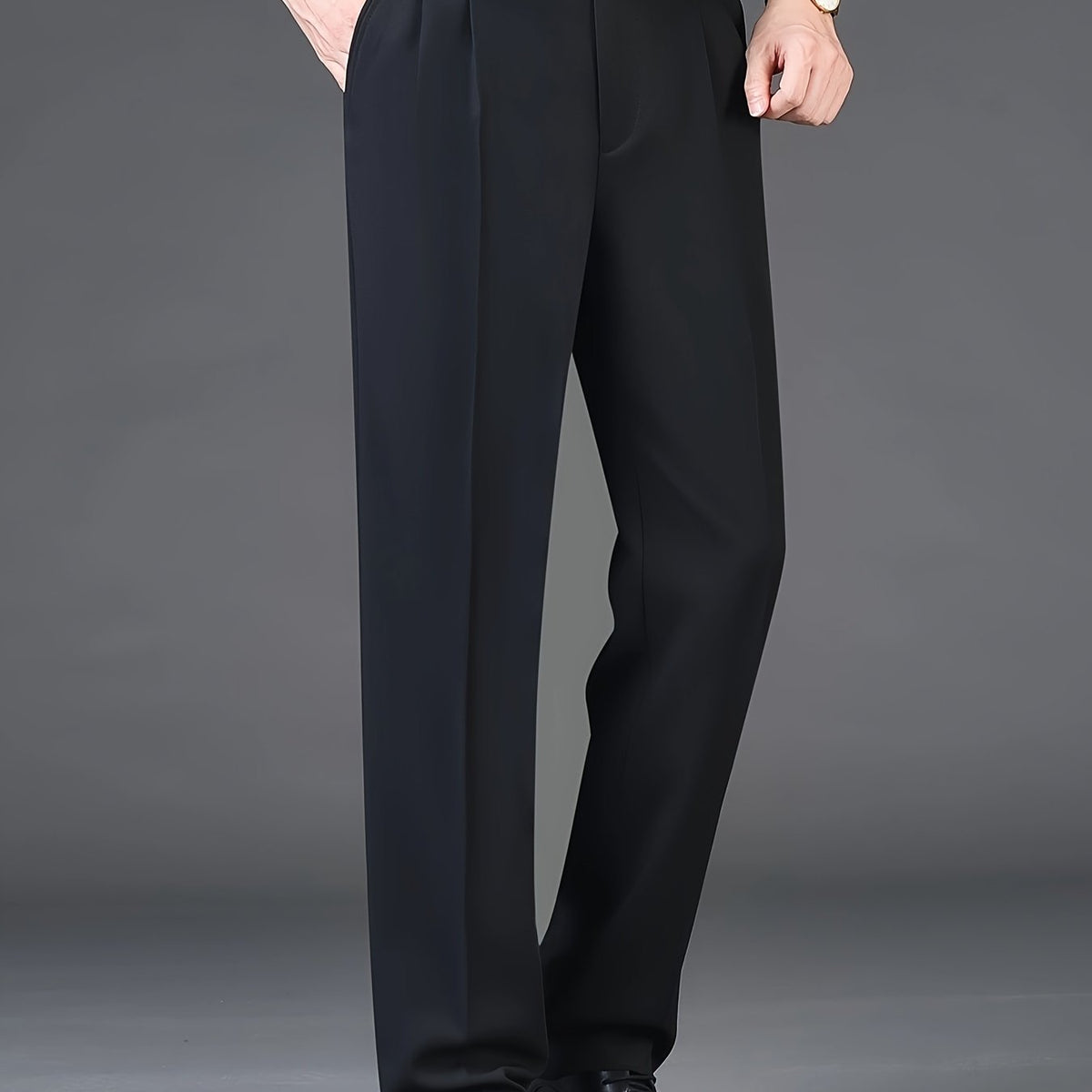 Men's Formal Solid Dress Pants For Business