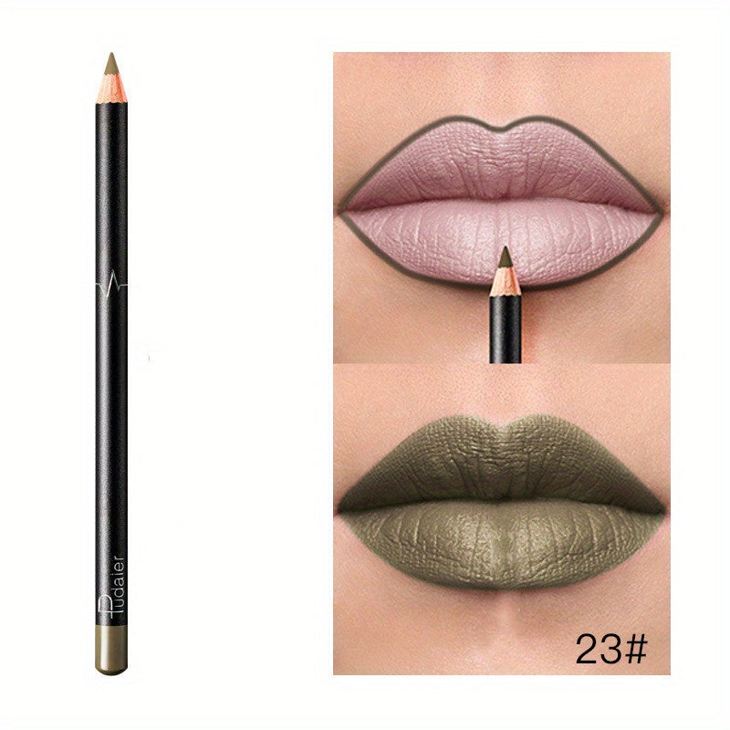18 Colors Lip Liner Pencil Matte Finish Waterproof Long Lasting