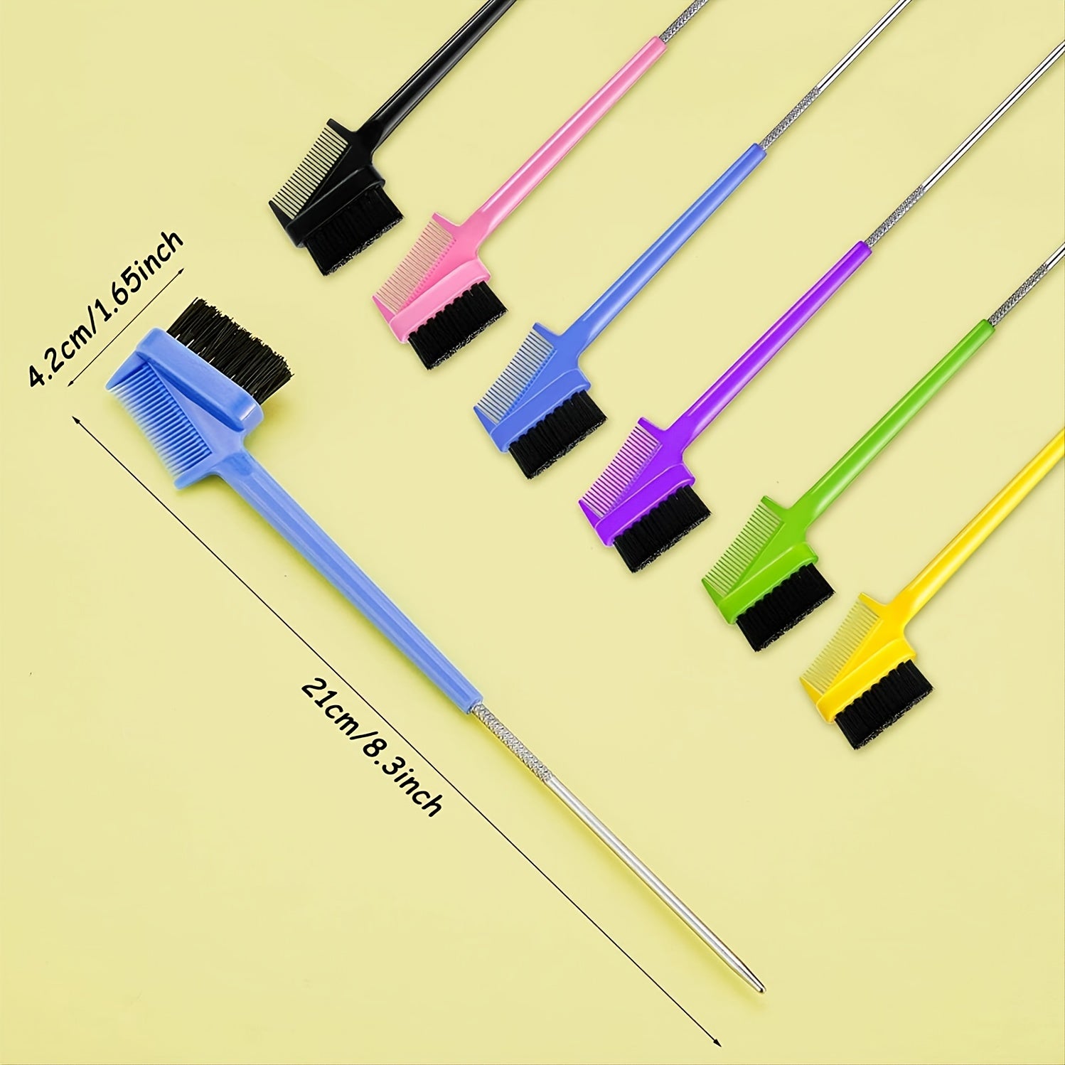 6pcs Eyebrow Brush Set for Groomed Brows & Lashes Random Colors