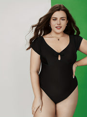  Vacay Swimsuit Cap Sleeve One Piece