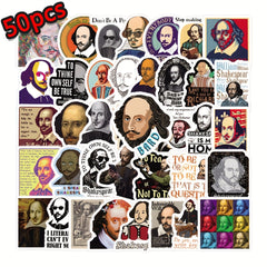 Shakespeare Themed Stickers Set for Outdoor Adventures