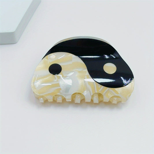 Tai Chi Pattern Hair Claw Acetate Shark Claw Hair Clip