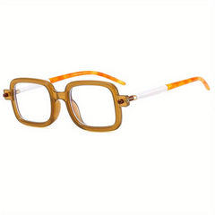 Classic Retro Rectangle Clear Lens Glasses For Women Men