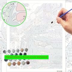 DIY Paint by Numbers Stylish Car for Beginners - Ideal Gift Choice