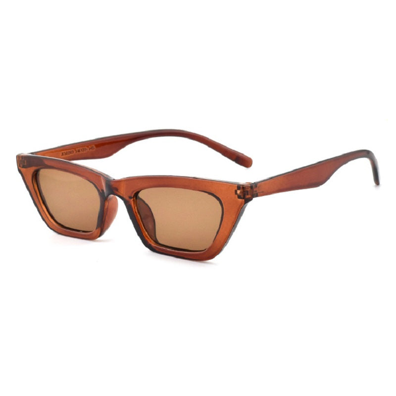 Small Vintage Cat Eye Sunglasses for Outdoor Travel