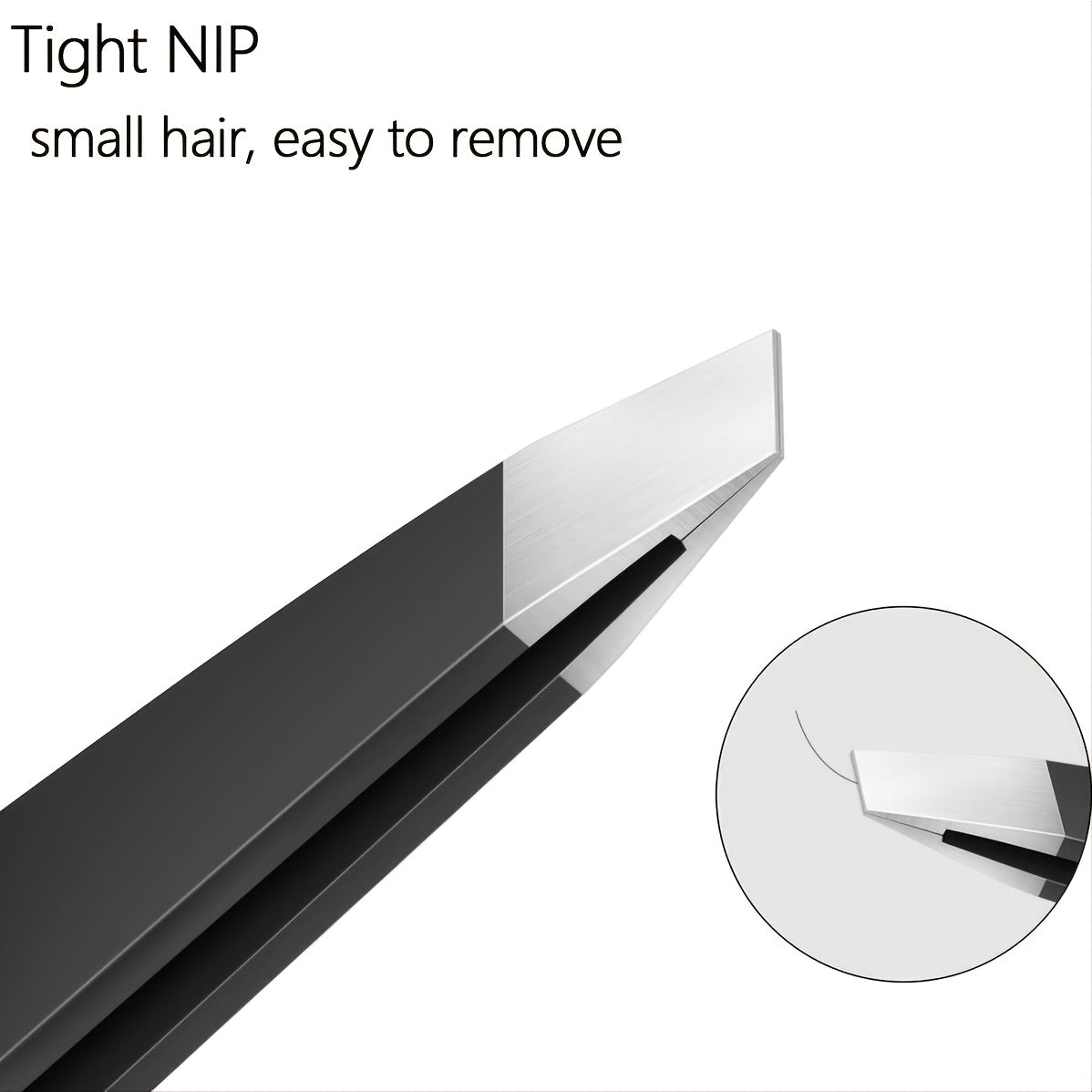 3pcs Stainless Steel Eyebrow Tweezers Set for Hair Removal