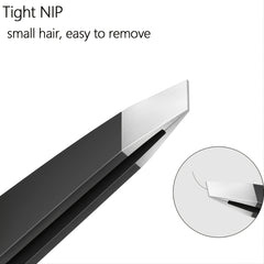 3pcs Stainless Steel Eyebrow Tweezers Set for Hair Removal