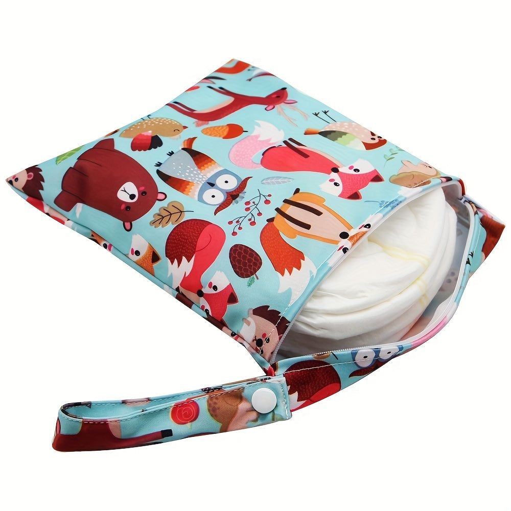 Tree Fox Print 20 Small Reusable Wet Bag