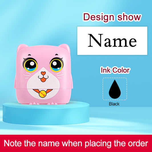 Kids Name Stamp Custom Seal Waterproof Washable Cartoon Name Stickers