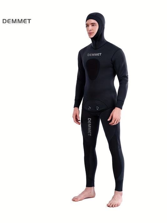 Men's Neoprene 3mm Hoodie Wetsuit Camo Mid Stretch Full Suit