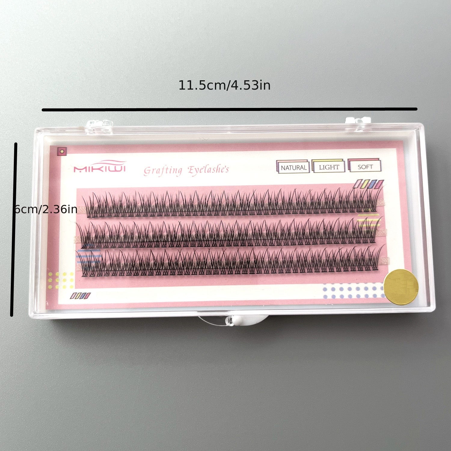 Mikiwi 120Pcs Mermaid Tail Fishtail Cluster Lashes Individual False Eyelashes