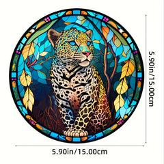 Leopard Suncatcher Acrylic Window Hanging Home Decor Gift
