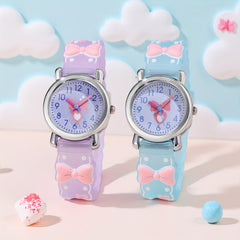 One Multicolor Bow Quartz Watch, Birthday Gift